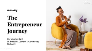 The
Entrepreneur
Journey
Copyright© 2019 GoDaddy Inc.1
Thea Monyee
T H E A M O N Y E E . C O M
Christopher Carfi
Sr. Director, Content & Community
GoDaddy
 