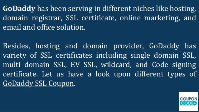 Godaddy coupon code 2019