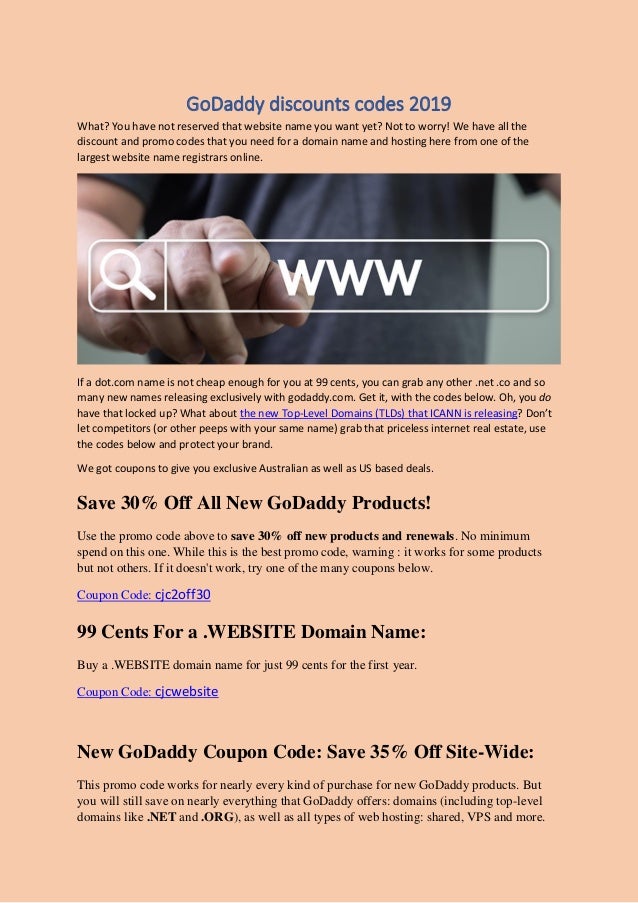 Godaddy Discounts Code 2019 Pdf Xls Doc Hidden Sheet Images, Photos, Reviews