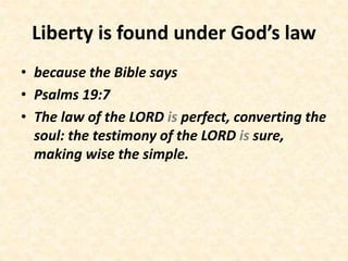 God and the rule of law From a biblical prospective | PPTX
