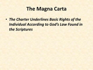 God and the rule of law From a biblical prospective | PPTX