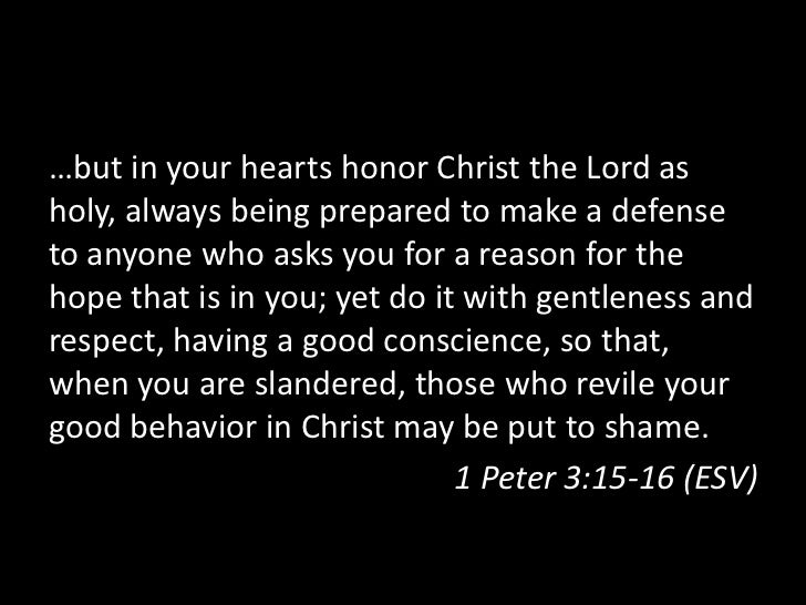55 HQ Photos 1 Peter 3 15 Esv - 1 Peter 3 15 Esv But In Your Hearts Honor Christ The Lord As Hol