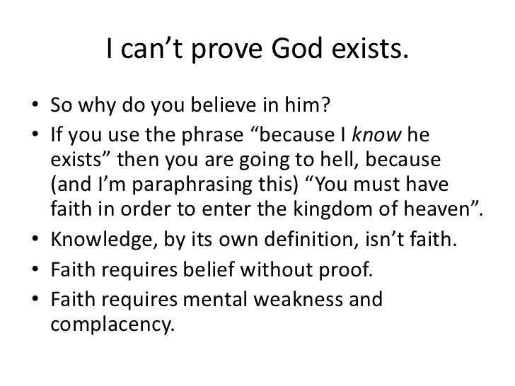 God does not exist essay