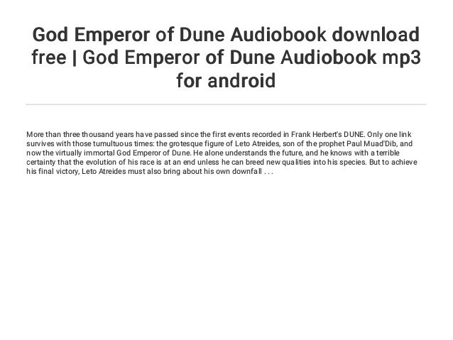 dune god emperor audiobook dune god emperor audiobook