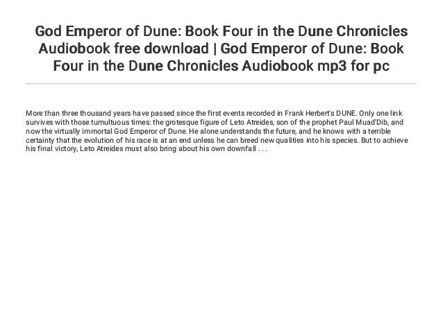 dune god emperor audiobook dune god emperor audiobook