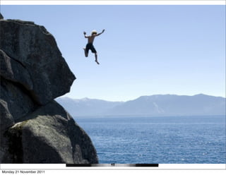 4. Make knowing God a priority - this
      might mean saying no to other things, even
      ‘good’ things - accept God’s invitation to come
      closer.




                             48
Monday 21 November 2011
 