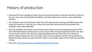 Godfather analysis redone | PPT