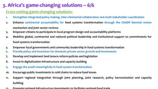 Africa Common Position to the UNFSS at the Ethiopia One CGIAR Launch