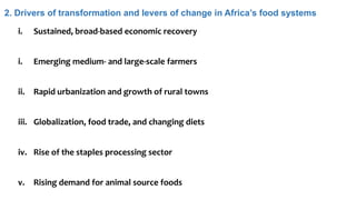 Africa Common Position to the UNFSS at the Ethiopia One CGIAR Launch