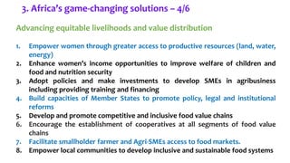 Africa Common Position to the UNFSS at the Ethiopia One CGIAR Launch