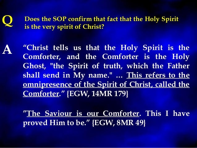 Godhead 2 Bible Egw Position On The Godhead