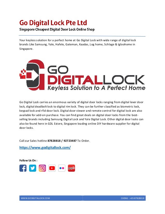 Digital Door Lock Singapore Digital Lock Review Digital