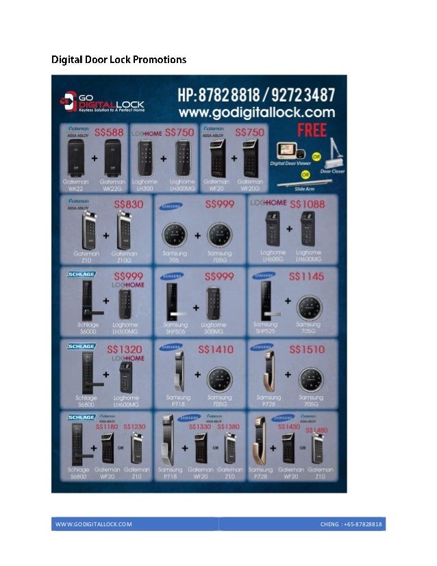 Digital Door Lock Singapore Digital Lock Review Digital