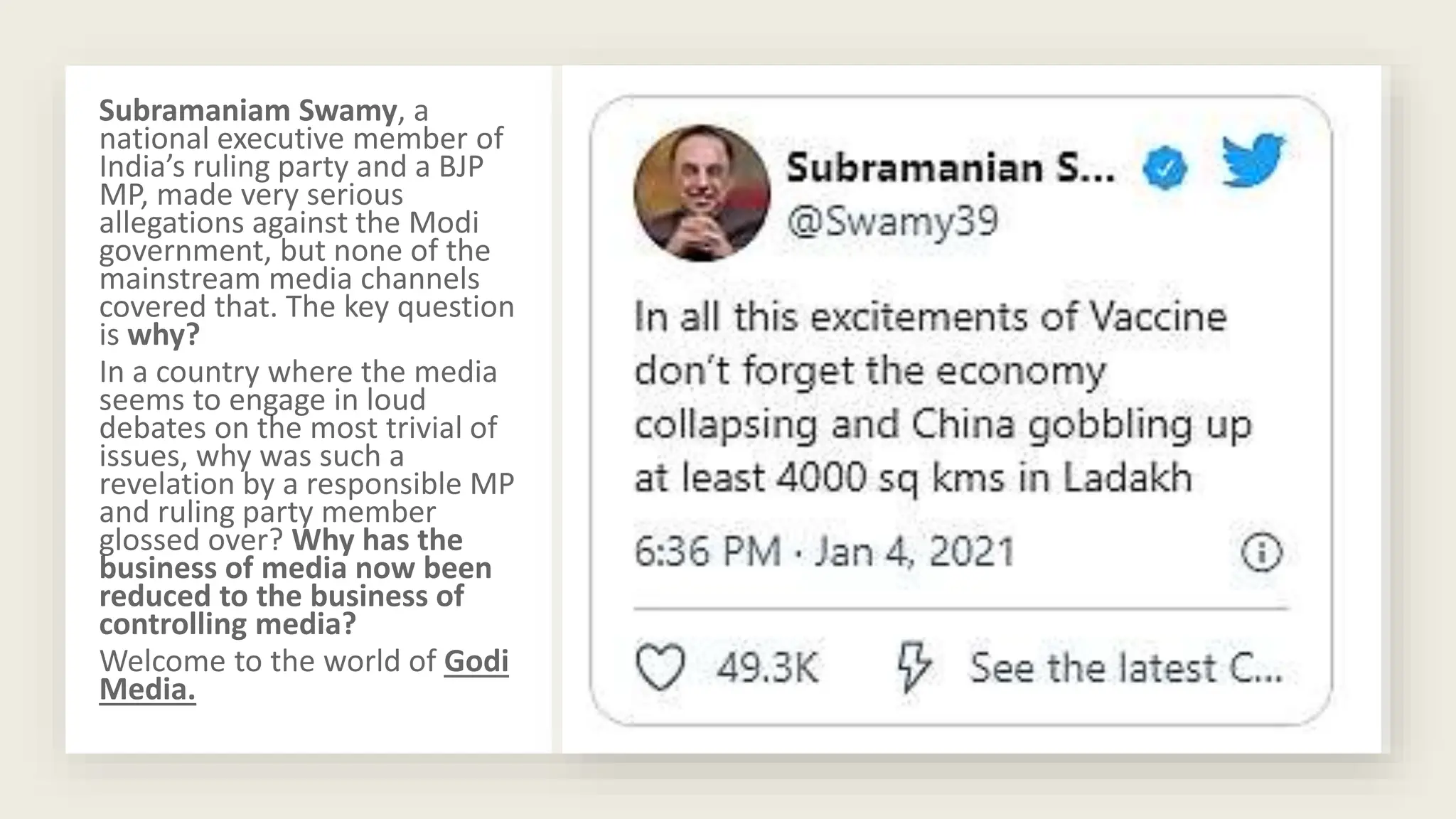 Godi Media: The biased Indian news channels | PPTX