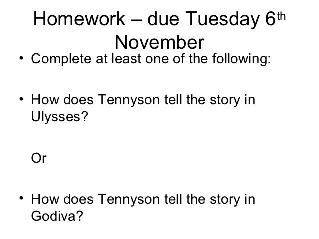 how does tennyson tell the story of godiva Tennyson’s narrative methods are effective at conveying tithonus’s confused and regretful state of mind we will write a custom essay sample on how does tennyson tell the story of tithonus. how does tennyson tell the story of godiva Tennyson’s narrative methods are effective at conveying tithonus’s confused and regretful state of mind we will write a custom essay sample on how does tennyson tell the story of tithonus.