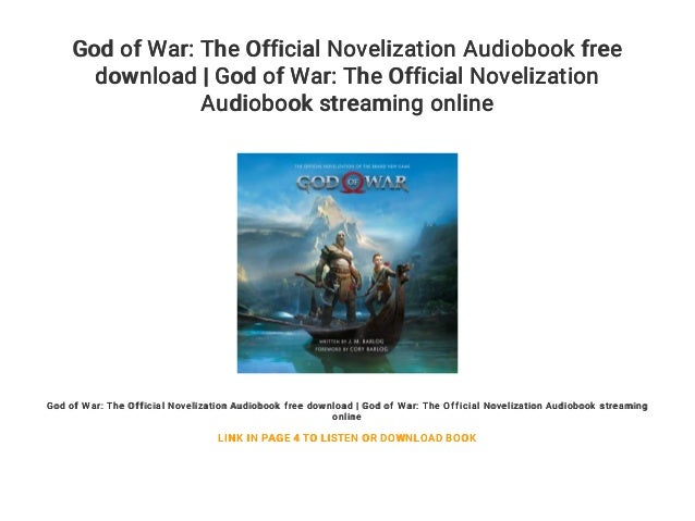 God Of War The Official Novelization Audiobook Free Download God O