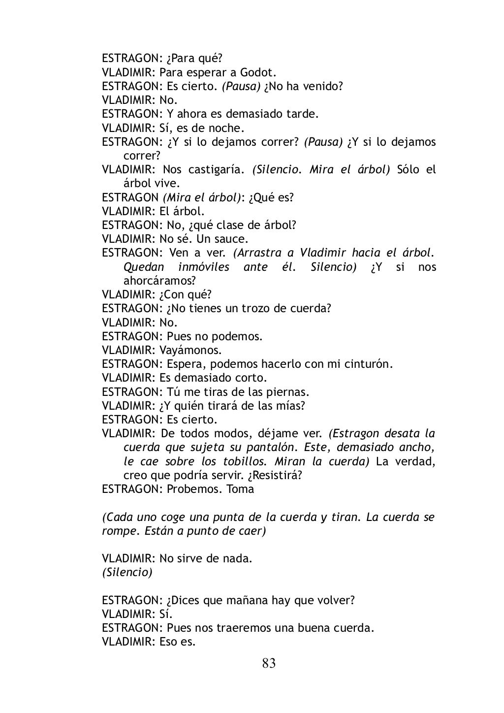 Esperando A Godot Pdf Esperando a Godot - Samuel Beckett Pdf