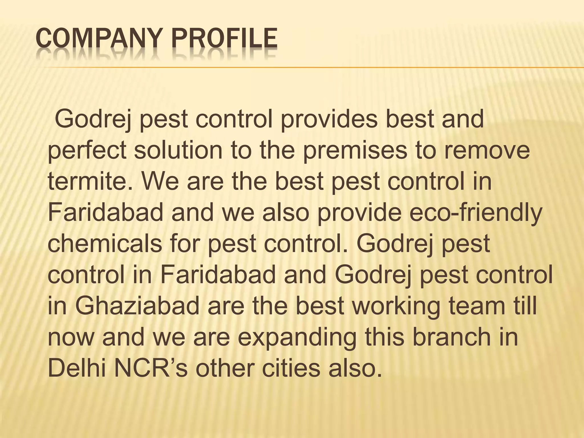Godrej pest control