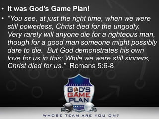 Gods Game Plan | PPT