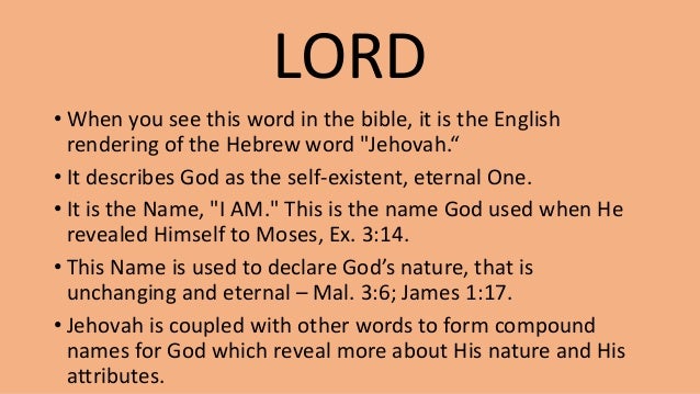 God s Last Name Is Not