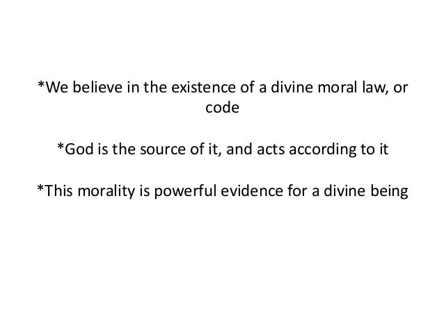 Moral attributes of god