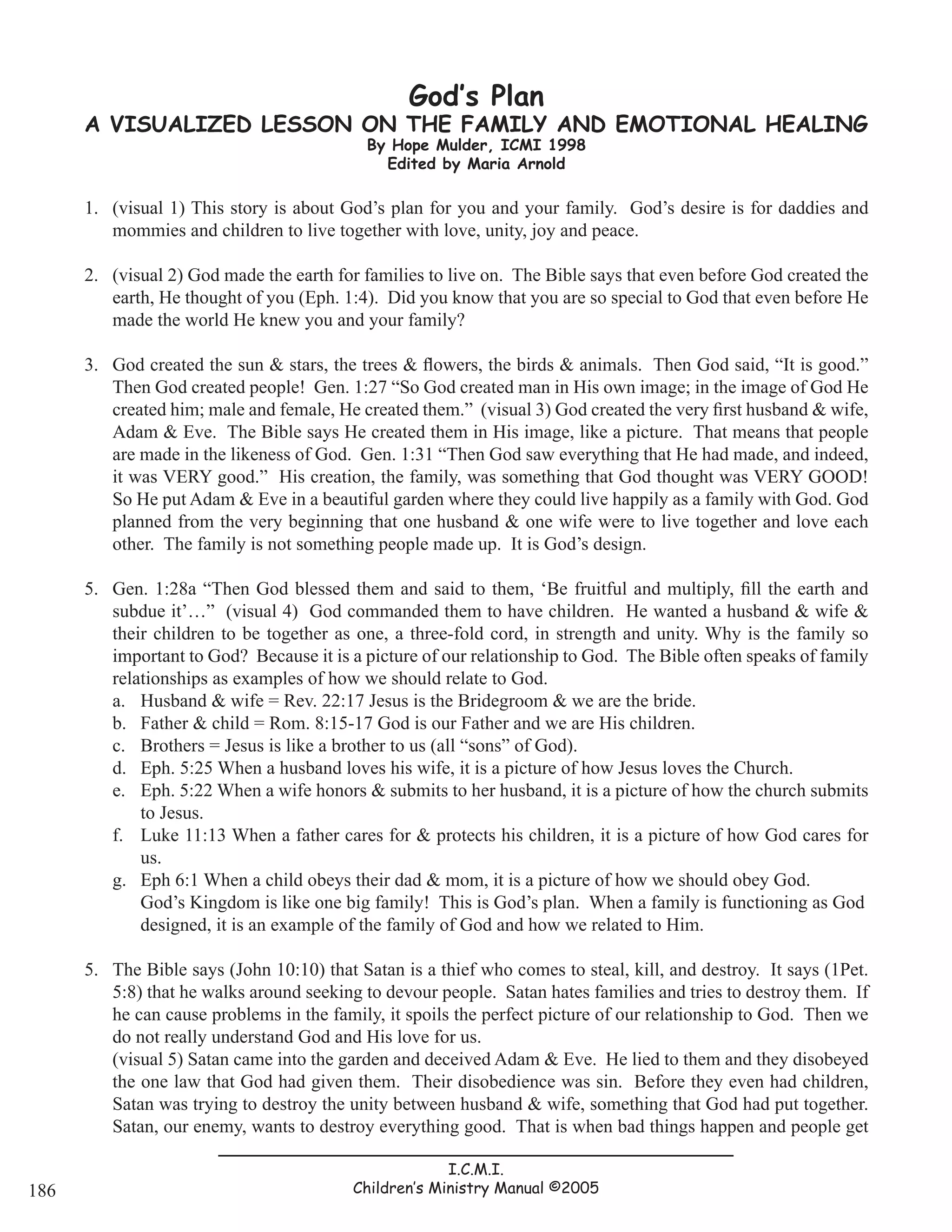 God's Plan (Script + Black and White Visuals) | PDF