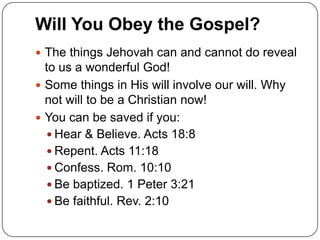 God #39 s power limited unlimited PPTX Christianity Religion