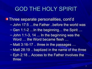 God the Holy Spirit | PPT
