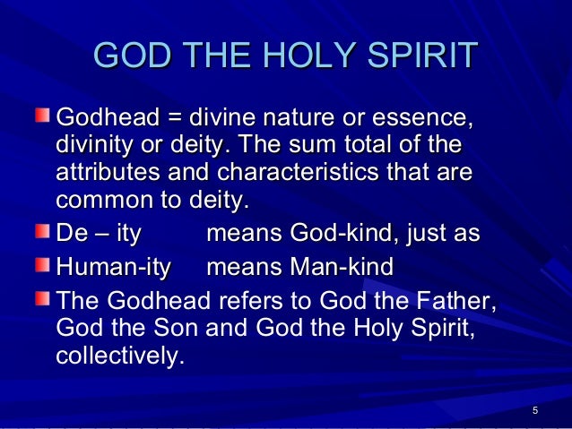 god the holy spirit The bible says that god is a triune being this page presents biblical evidence that the holy spirit is god. god the holy spirit The bible says that god is a triune being this page presents biblical evidence that the holy spirit is god.