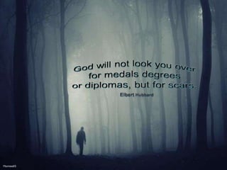 God will not look