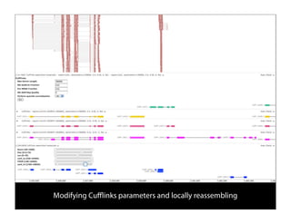 Modifying Cuﬄinks parameters and locally reassembling
 
