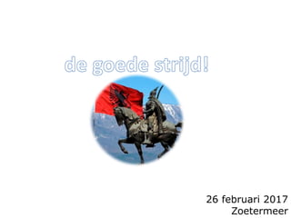 26 februari 2017
Zoetermeer
 