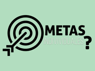 indivividuales
METAS
?
 