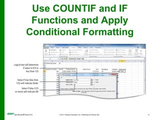 Use COUNTIF and IF Functions and Apply Conditional Formatting