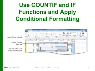 Use COUNTIF and IF Functions and Apply Conditional Formatting