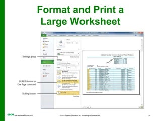 Format and Print a Large Worksheet