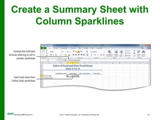 Create a Summary Sheet with Column Sparklines