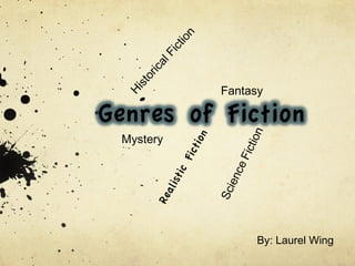 By: Laurel Wing Historical Fiction Science   Fiction Fantasy Mystery 