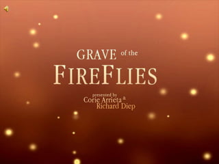 Grave Of The Fireflies (Opening Scene) on Vimeo