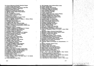 "

16.A Arte no Horizonte do Provlrvel, Haroldo de Campos.
~ 7. O Dorso do Tigre, Benedito Nunes.
le. Quad,o daArquitetura no Brasil, Ncstor G. Reis Filho.
19.Apocalfpticos e Integrados, Umberto Eco.
20. Babel & Antibebel, Paulo Rónai.
21. P/anejamento no Brasil, Betty Mindlin Lafer.
22. LingfJistica. Poética. Cinemll, Roman Jakobson.
23. LSD, John Cashman.
24 Criticae Venlade, Roland Barthes.
25. Raea e Cii~ia 1, Juan Comas e outros.
26. Sházom!, Álvaro de Moya.
27.Arte! P14stictU .. Sema.. de 22, Aracy Amasa!.
2S. Hutória e Ideo/ogill, Francisco Iglésías,
29. Peru: da Oligarquill. Económicll d Militar, A. Pedroso d'Horta.
30. Pequeruz Estética, Max Bense.
31. O SociDlismo Utópico, Martin Buber.
32.A TrllgédiD Gregti, Albin Lesky.
33. Filoso[io em Nova Chave, Susanne K. Langer.
34. T,ad/ftTo, Ciéncilz do Povo, Luís da Cimara Cascudo.
35. O Lúdico e as Projert5es do Mundo Barroco, Affonso Ávila.
36. Sartre, Gerd A. Borheim.
37. Pliznejamento Urbano, Le Corbusier.
38. A Religi4'o e o Su11rimento do Capitalismo, R. H. Tawney.
39. A Poéticade Maiakóvski, Botis Schnaiderman.
40. O Visivel e o Invisfvel, M. Merleau-Ponty.
41. A MultitMo SolitáriD, pavid Reisman.
42. Mailzkóvski e o Teatrode VanguQTda. A. M. Ripellino.
43. A Grande Esperollfodo Século XX, J. Fcurastíé.
44.- Contracomunicacso, Décio Pignatari.
45. Unissexo, Charles F. Winick.
46. A Arte de Agora.Agora, Herbert Read.
47. Bauhaus: Novarquiteturo, WaJter Gropíus.
4S. Signos em Rotartfo, Octavio Paz.
49. A Escrituro e a Difere~a. Jaeques Derrida.
50. Linguagem e Mito, Ernst Cassirer.
S 1. As Formasdo Falso, Walnice N. Galvio.
52. Mito e /J.emidad<!, Mircea Eliade.
53. O Trabelho em MigIllhos, Georges Friedmann.
54. A Signif"'lJflTo no Cinema, Cbristian Melz.
SS. A Música Hoje, Pierre Boulez.
56. Rara e Ciencia Il, L. C. Dunn e outros.
57. Figuros, Gérard Genette.
5S. Rumos de urnaCulturaTecnológica, Abraham Moles.
59. A Lingullgem do E_o e do Tempo, Hugh M. Lacey.
60. Formalismo e Futurismo, Krystyna Pomorska.
6h-O Cri84ntemo e a Espadll, Ruth Benedict.
62. Estéticae História, Bemard Berenson.
63. Morada Paulista, Luís Saia.
64. Entre o Passado e o Futuro, Hannah Arendt.
65. Polftica Cíentífíca, Heitor G. de Souza, Darcy f. de ;Almeida
e Carlos Costa Ribeiro.
66. A Noite da Madrinha, Sérgio Miceli.

314

67.1822: Di"umsfJes, Carlos Guilherme Mota e outros.
68. O Kitsch, Abraham Mole~
69. EstiticDe FiIoSlO[/Q, Mikel Dufrenne.
70. O Sistema dos Objetos, Jean Baudrillard.
71.A Arte naE1tl da Máquiruz, MaxweU Fry.
72. TeoriD e ReQ/ldIlde, Mario Bunge.
73. A Nova Arte, Gregory Battcock.
74. O ConDZ, Abraham Moles.
75. A Prava de Godel, Emest Nagel e James R. Newman.
76. hiquilitrla e Antipsiquill.tritl, David Coopero
77. A Orminho dIlCidllde, Eunice Ribeiro Durhan.
7S. O Escorpi4o Enetdllcrado, Davi Arrigucci Júnior.
79. O Ormlnho Crttico, Northrop Frye.
SO. Economill. Colonial, J. R. Amara! Lapa.
SI. Falincitl da.Critica, Leyla Penone Moisés.
82. Lezer e Cultura Popu/Qr, Joftre Dumazedier.
83. Os Signose a Critica, Cesare Segre.
84. /ntrodur4'o IJ Semarr4lise, Julia K.risteva.
85. Crises dIlRepública, Hannah Arendt.
86. Fórmuloe Fábulo, Wili Bolle.
S7. Saida, Voz e EealdJUie, Albert Hirschman.
88. Repen_do o Antropologia, E. R. Leach.
S9. FenomenologiQ e Estrutura/ismo, Andrea Bonomi.
90. Limites do Crescimento, Donella H. M·~adows e outros (Clube
de Roma).

91. MlIlticómios, Prlit1es e Conventos, Erving Goffman.
92. Maneirismo: O Mundo como Labirinto, Gustav R. Hocke.
93. Semiótica e Literatura, Décio Pígnatari.
94. Cozinhas, 'etc., Carlos A. C. Lemos.
95. As Re/igi6esdos Oprimidos, Vittorio Lantemari.
96. Os Trél Estabe1ecimentos Humanos, Le Corbusier.
97. As Paltzv1tls sob asPaltzvras, lean Starobinski.
9S.1ntrodurtfo d LiteraturaFontástica, Tzvetan Todorov.
99. SigniflCodo nasArtes Vtsuats, Erwin Panofsky.
100. Vi/Q Rica, Sylvio de Vasconcellos.
101. Tribut~tfo Indireta nas Bconomias em Desenvolvimento, J. F.
Due.

102.Metáfora e Montagem, Modesto Carene.
103.Repertório, Michel Butor.
104. Value de Cronópio, Julio Cortázar.
lOS. A Metáfora Crítica; Joio Alexandre Barbosa.
106.Mundo, Homem. Arte em Crise, Mário Pedrosa.
107.EnsaiosCriticose FOoJÓficos, Ramón Xirau.
lOS.Do Brasil d América, Frédéric Mauro.
109. O Jazz, do Rag eo Rock, Joachím E. Berendt.
110.Etc. . ., Etc... {Um Livro 100% Brasileiro), BJaise Cendrars.
111. Território da Arquitetura, Vittorio Gregotti.
112.A Oíse MundiDI da Educ/Jflfo, Philip H. Coombs.
113. Teoria e Proieto na Primeva Era da Máquina, Reyner Banham.
114. O Substantivo e o Adjetivo, Jorge Wilheim.
115.A Estruturadas RevoiucóesCienufícas, Thomas S. Kuhn.
116.A Be14 Epoca do Cinema Brasiíeiro, V1cente de Paula Araújo.

315

,

""

/

.'
1

i,
r
I

!

 