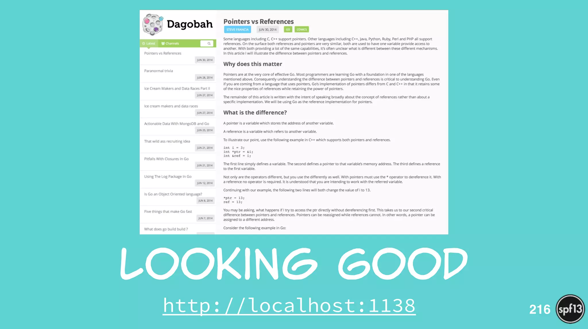 Looking  Good
http://localhost:1138 216
 