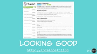 Looking  Good
http://localhost:1138 216
 