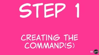 Step  1  
 
Creating  the  
Command(s)
59
 