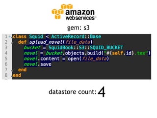 gem: s3




datastore count:   4
 