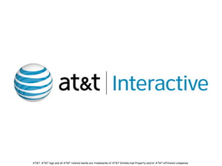 AT&T, AT&T logo and all AT&T related marks are trademarks of AT&T Intellectual Property and/or AT&T affiliated companies.
 