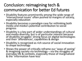 Reimagining Technology and Communication for Better Education Futures