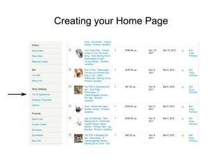 Creating your Home Page
 