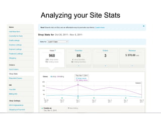 Analyzing your Site Stats
 