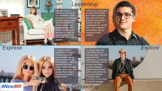 We have helped
Instagram become its
own multibillion dollar
economy, the influencer
industry where people
become brands and
where brands reach
people through other
people, fuelled by our
attempts to solve the
great mystery of how
one looks in the eyes of
another.
I ‘d had an online
audience for 6 years!
Posts on my public
account were mostly
from my personal life.
It’s incongruous with my
authentic self who
simply wanted to make
things and connect with
people. It’s all about
receiving praise for
being myself.
Connecting
Express Explore
I think I am a writer and
an actor and an artist
but I haven’t believed
the purity of my own
intentions ever since I
became my own
salesperson too. By the
time I had Instagram I
was already used to
watching myself
multiply.
I’m still an advanced
child rather than an
average adult. Over the
years the blog
established a small but
robust following, robust
enough that studio
canal’s marketing
department felt it was
worth quoting from my
post about Roman
Polanski’s rape
conviction on the poster
for his film carnage.
Leadership
	
	
 