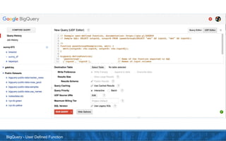 BigQuery - User Defined Function
 